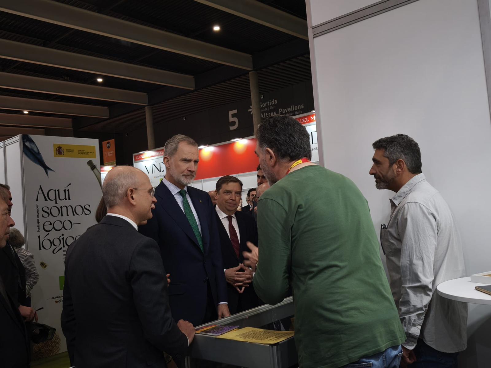 Visita de S.M. el Rey Felipe VI al stand del Ministerio de Agricultura en Alimentaria 2026