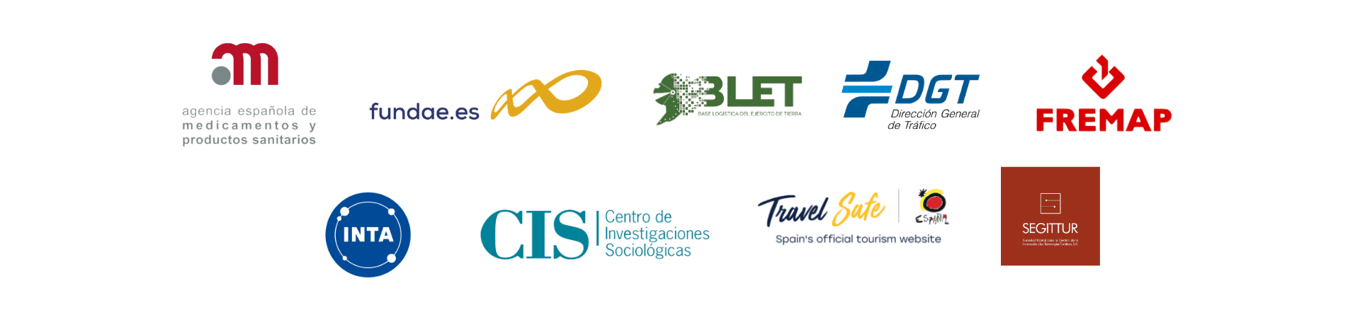 Logotipos de instituciones clientes de S22 Digital